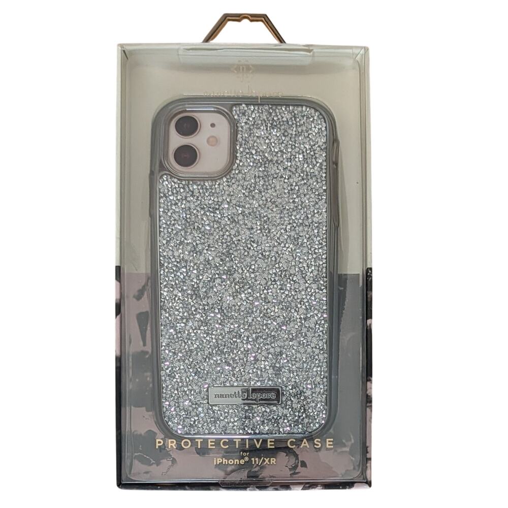 Nanette Lepore iPhone 11 XR Silver Iridescent Phone Case